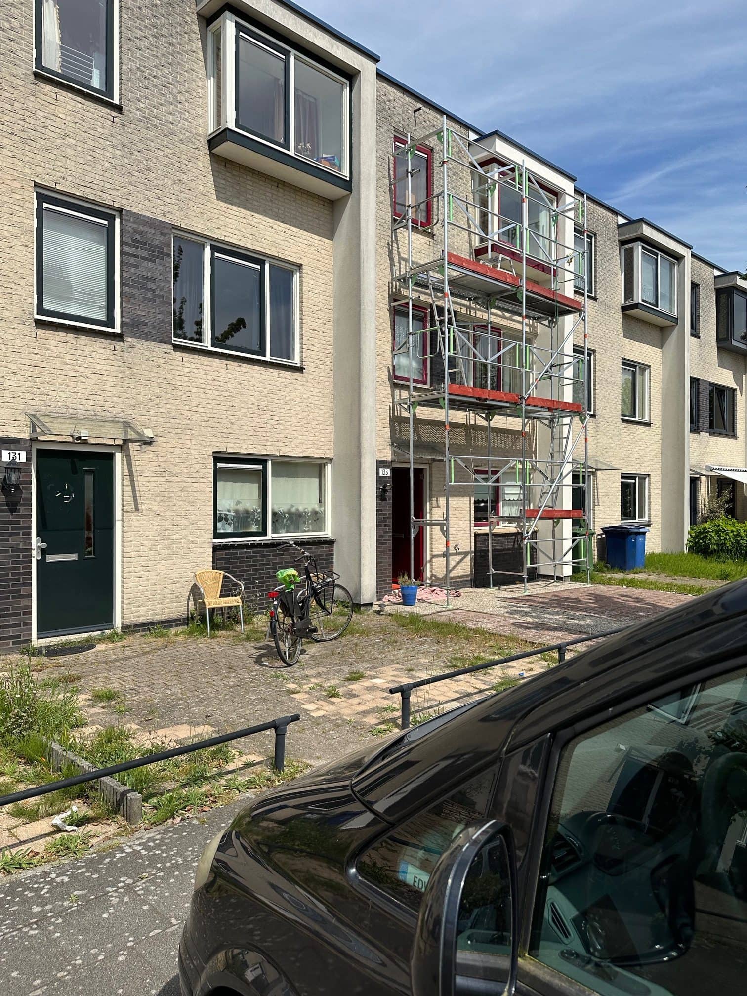 bedrijfsbus Schildersbedrijf Edberg op locatie
