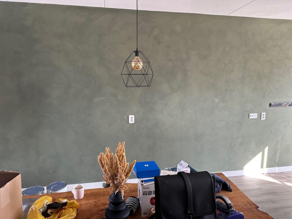 decoratieve wandafwerking — moderne uitstraling